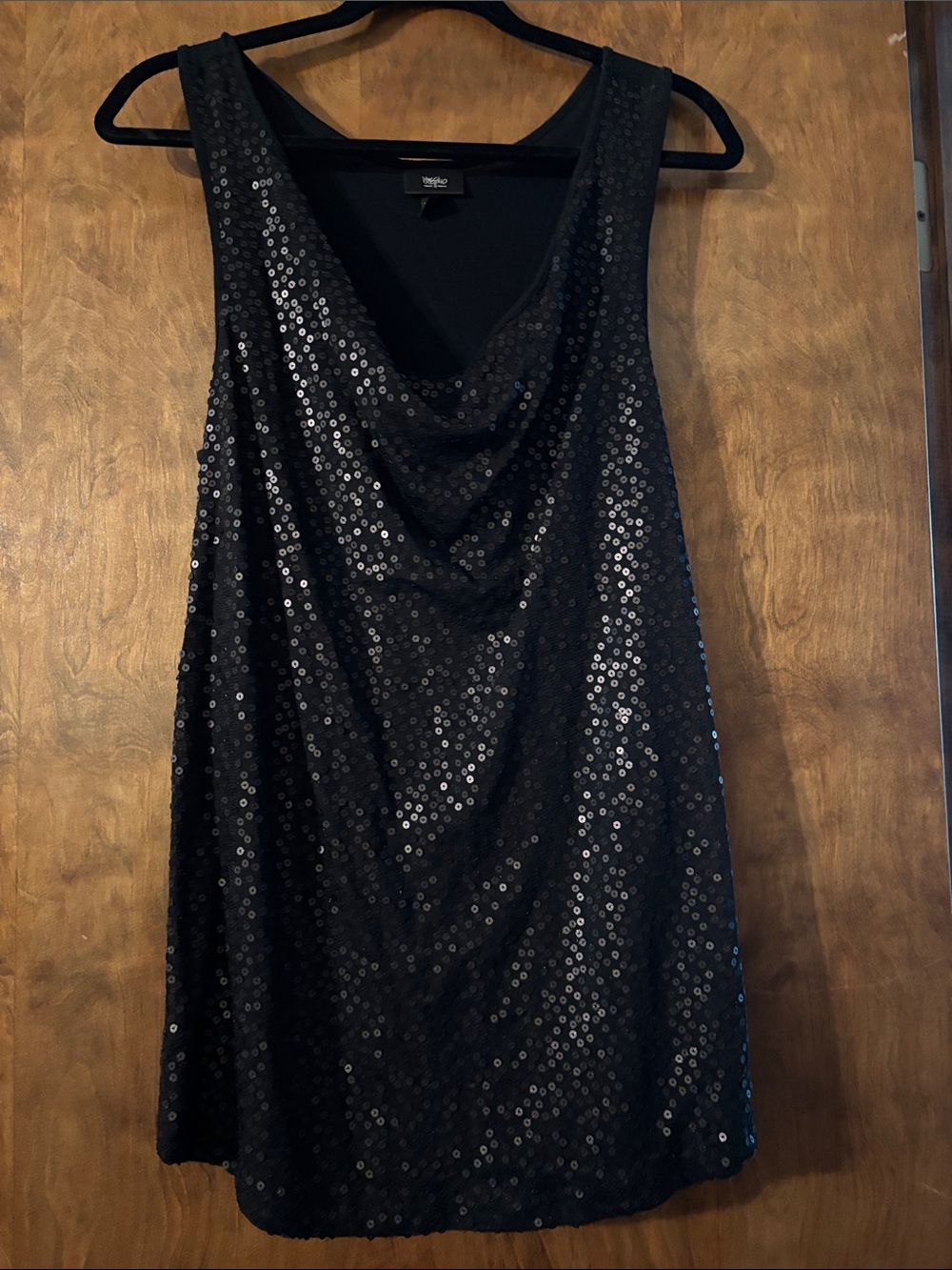 Mossimo Supply Co. Black Sequin Tank Top
